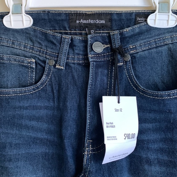 N-Amsterdam skinny fit style comfort stretch denim jeans size 12 NWT - Picture 2 of 3